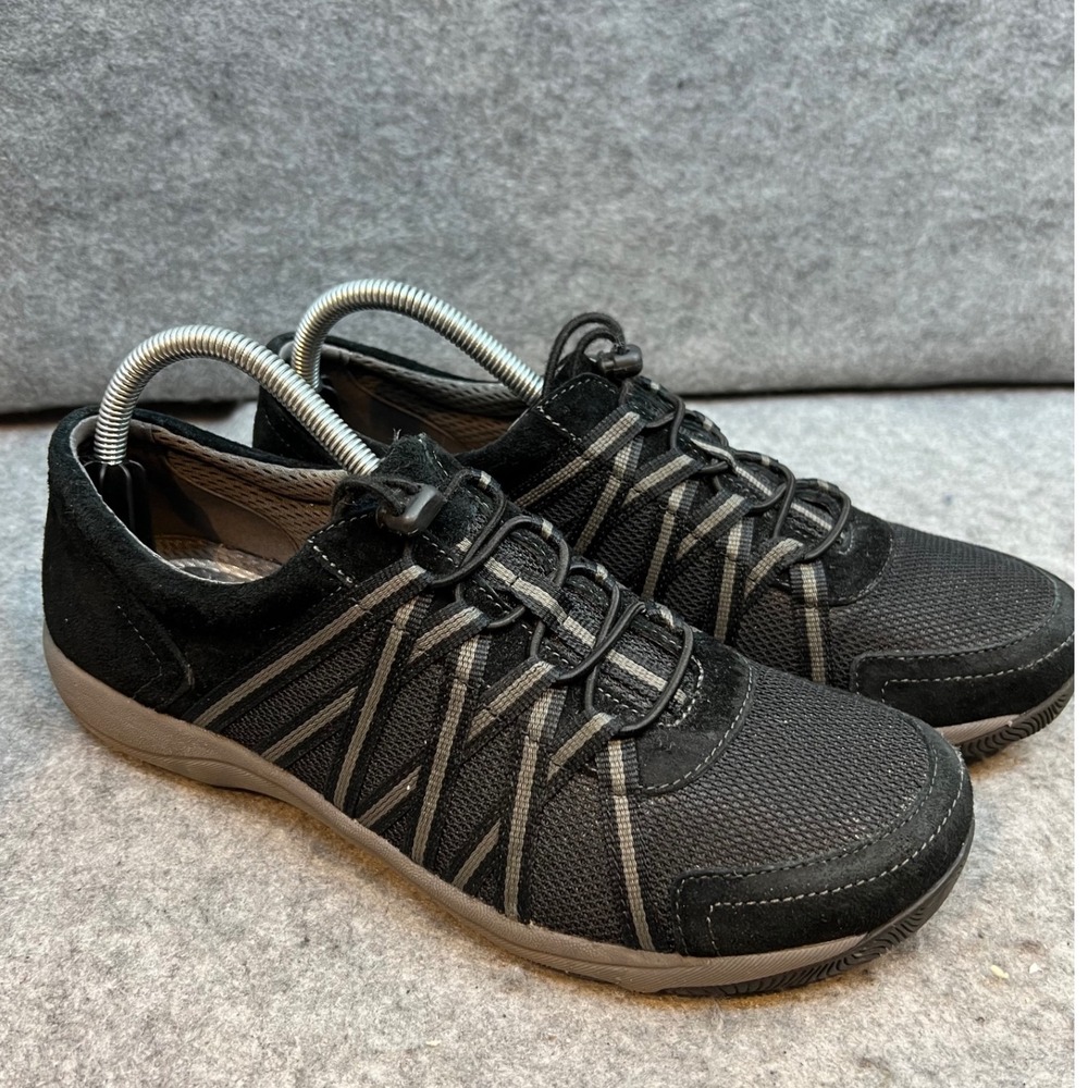 Dansko Black Suede & Mesh Walking Shoes Comfort Sneakers Women's‎ 41 US 10.5